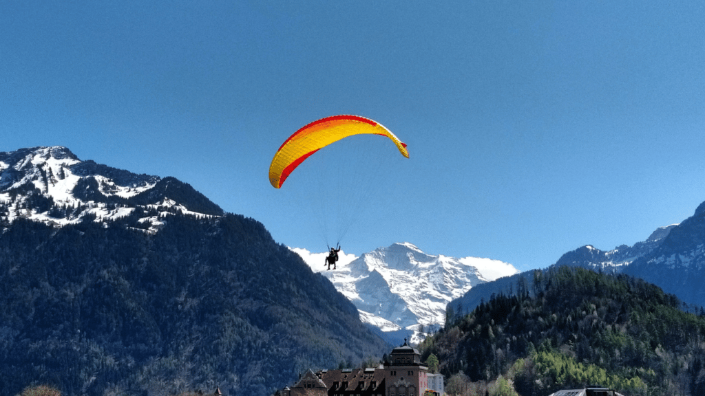 paragliding - interlaken, švicarska